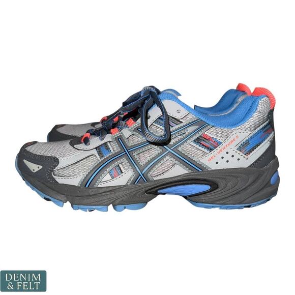 ASICS Gel-Venture 6 Womens Running Shoes Gray/Blue/Coral Size 7 Cushion Support - Picture 4 of 8
